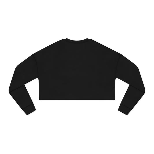 Copy of Bleev Leather Patch Cropped Sweatshirt — Women's Casual Streetwear